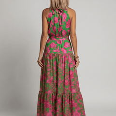 Rowen™ | Draped Halter Midi Dress - Rosalie and Grace