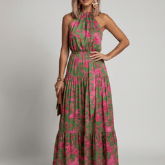 Rowen™ | Draped Halter Midi Dress - Rosalie and Grace