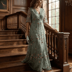 Selora™ | Halter Bloom Flow Maxi Dress - Rosalie and Grace