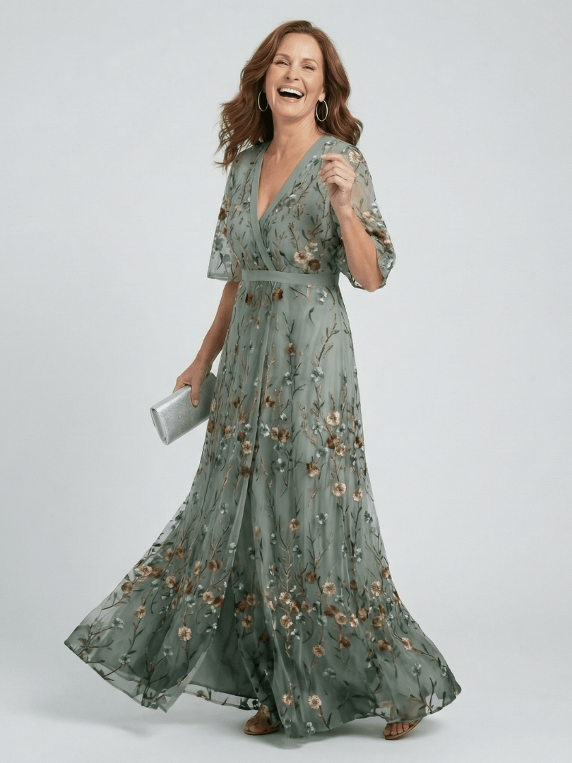 Selora™ | Halter Bloom Flow Maxi Dress - Rosalie and Grace