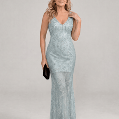 Sirea™ | Sequin Sleeveless Sheer Panel Midi Dress - Rosalie and Grace