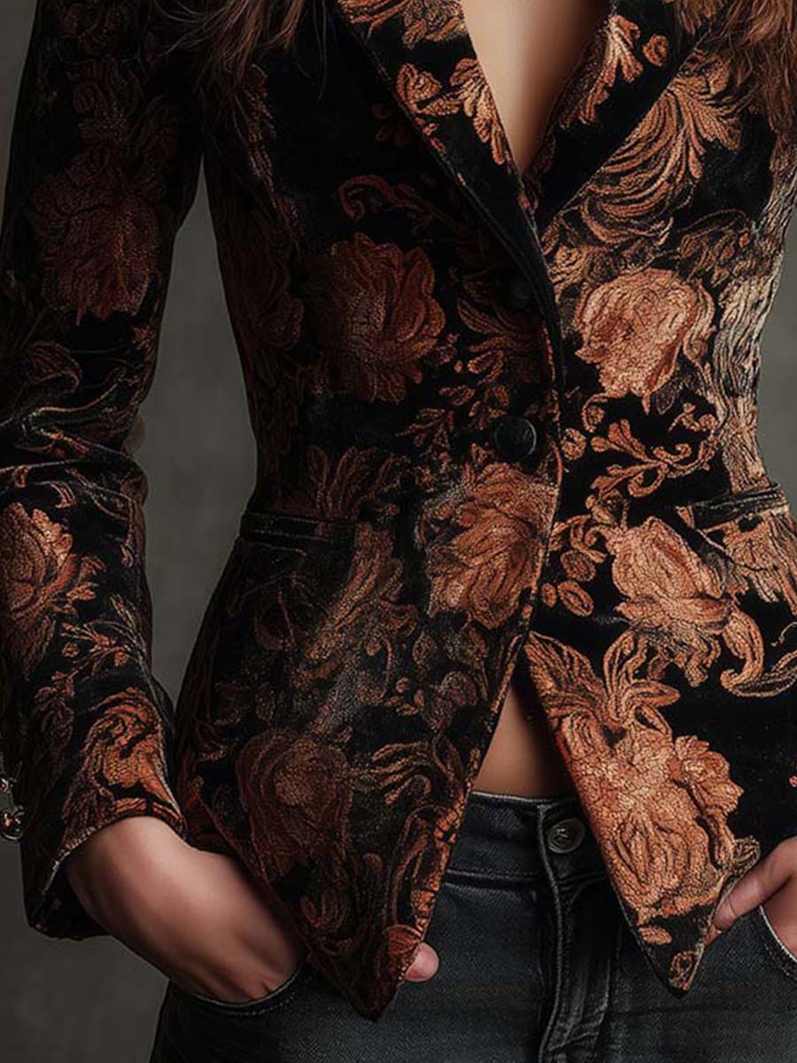Sophie™ Elegant Floral Tailored Blazer - Rosalie and Grace