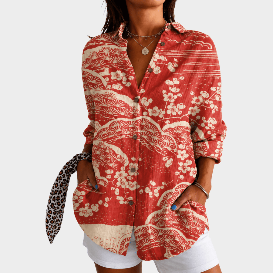 Sunset Blossom Coastal Shirt - Rosalie and Grace