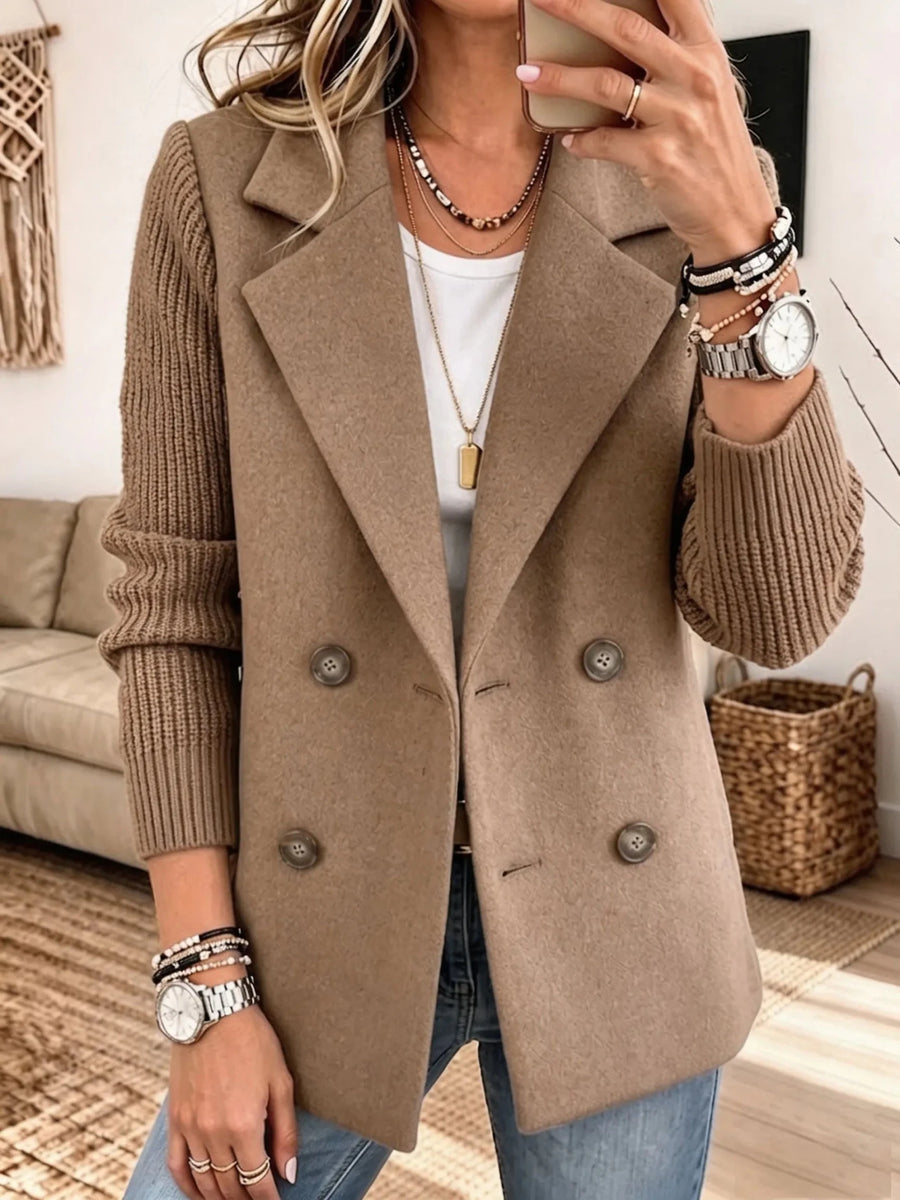 Sydney™ Elegant Cozy Knit Sleeve Blazer - Rosalie and Grace