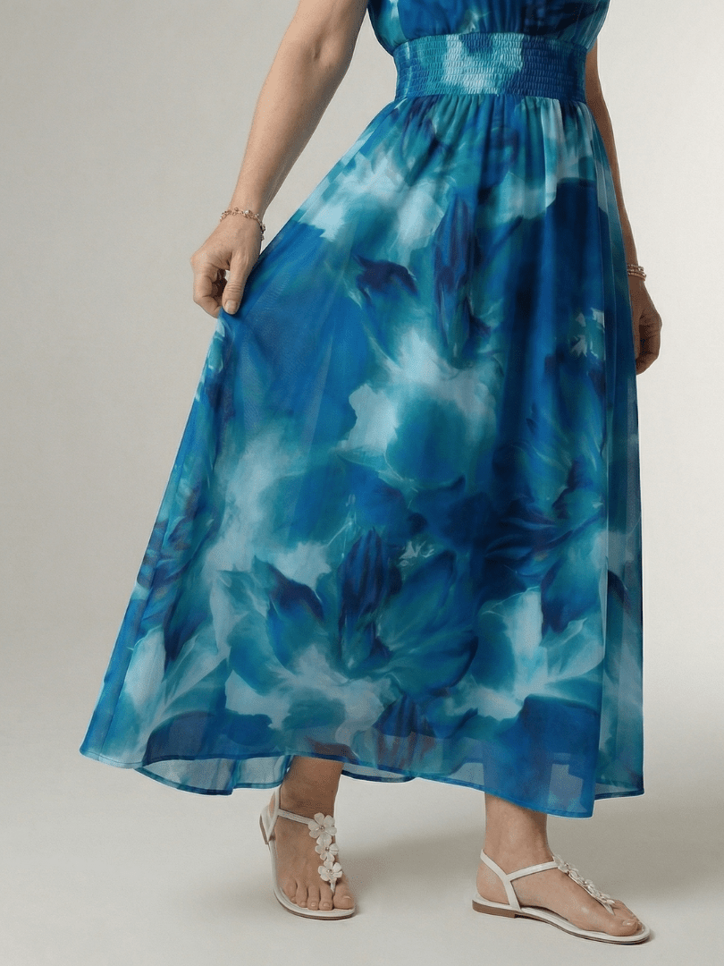 Sylin™ | Gathered Halter Midi Dress - Rosalie and Grace