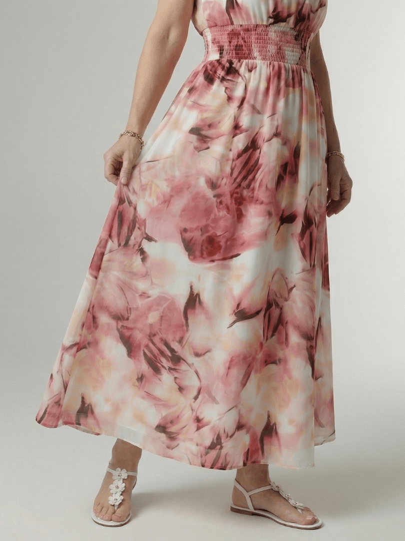 Sylin™ | Gathered Halter Midi Dress - Rosalie and Grace