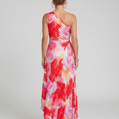 Taya™ | One Shoulder Pleated Bodice Midi Dress - Rosalie and Grace