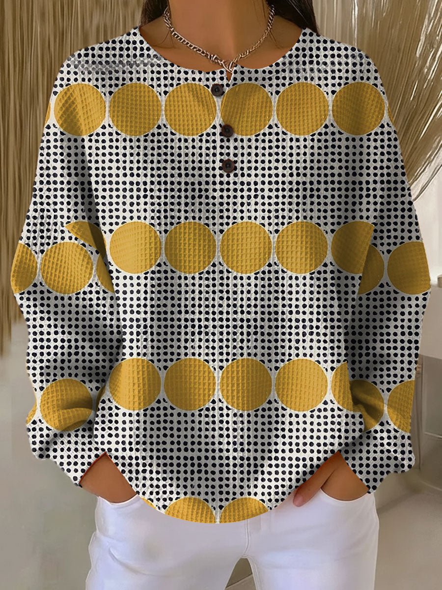 Thyra | Vintage Sweater with Geometric Pattern - Rosalie and Grace