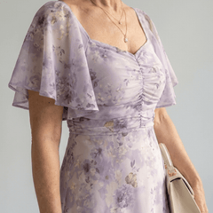 Vaelis™ | Flutter Sleeve Midi Dress - Rosalie and Grace