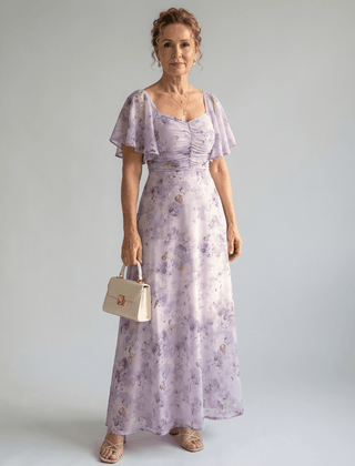 Vaelis™ | Flutter Sleeve Midi Dress - Rosalie and Grace