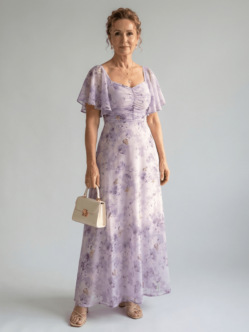 Vaelis™ | Flutter Sleeve Midi Dress - Rosalie and Grace