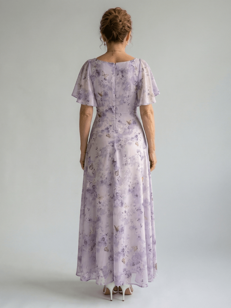 Vaelis™ | Flutter Sleeve Midi Dress - Rosalie and Grace
