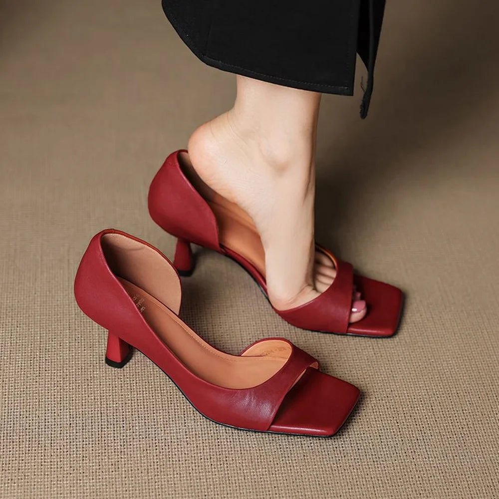 Valenti Leather Heels - Rosalie and Grace