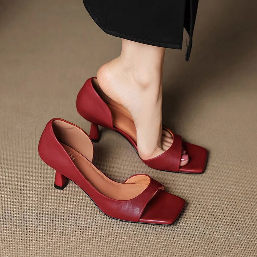 Valenti Leather Heels - Rosalie and Grace