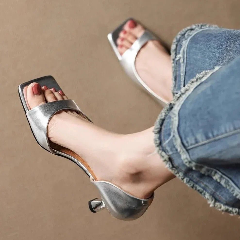 Valenti Leather Heels - Rosalie and Grace