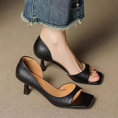 Valenti Leather Heels - Rosalie and Grace