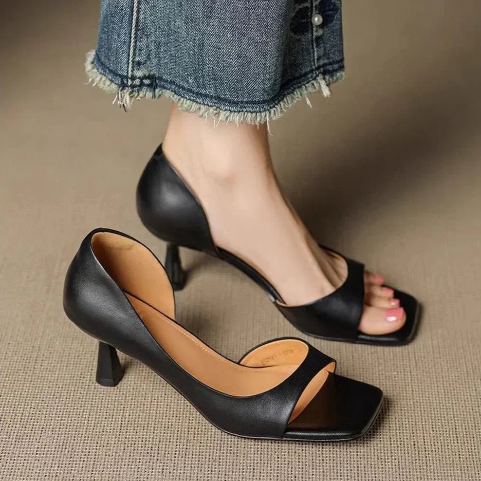 Valenti Leather Heels - Rosalie and Grace
