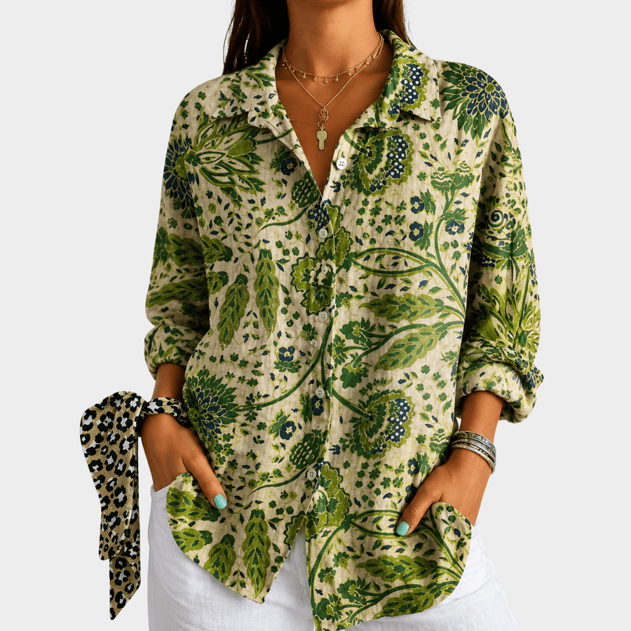 Verdant Garden Escape Blouse - Rosalie and Grace