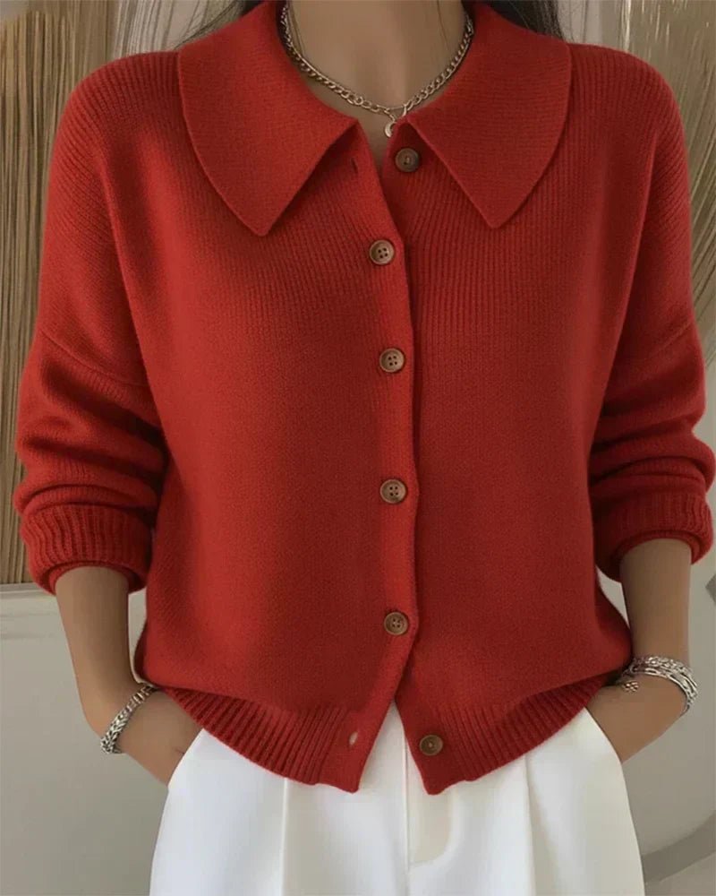 Vespera™ | Button Collar Cardigan - Rosalie and Grace