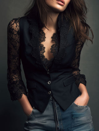 Victoria™ Elegant Lace Blouse - Rosalie and Grace