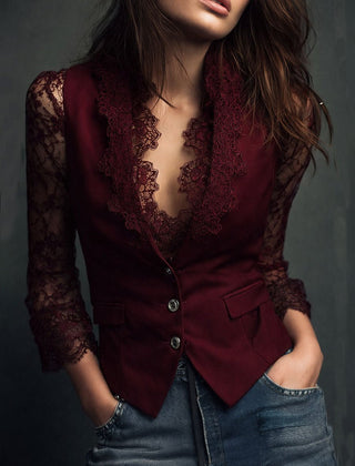 Victoria™ Elegant Lace Blouse - Rosalie and Grace