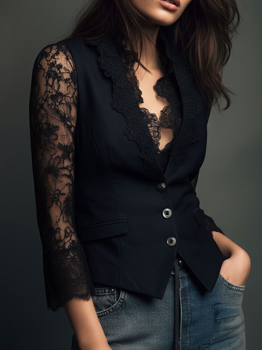 Victoria™ Elegant Lace Blouse - Rosalie and Grace