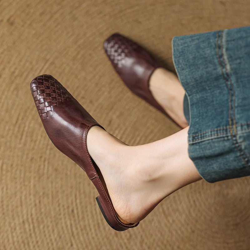 Viola Geniune Leather Mules - Rosalie and Grace