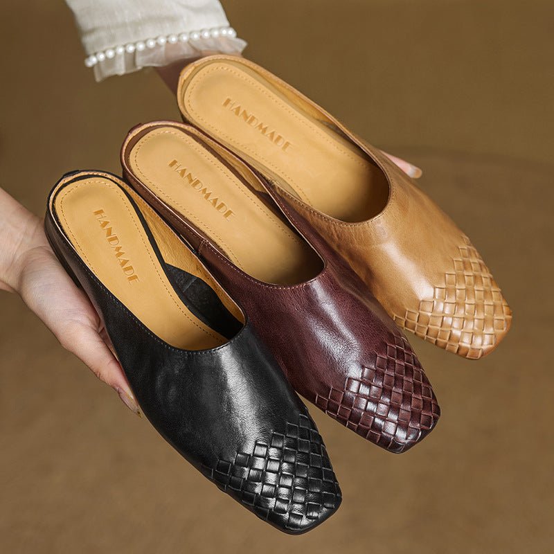 Viola Geniune Leather Mules - Rosalie and Grace