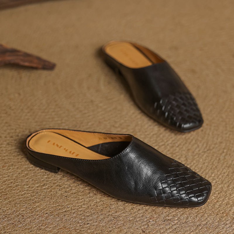 Viola Geniune Leather Mules - Rosalie and Grace