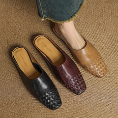 Viola Geniune Leather Mules - Rosalie and Grace