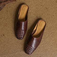 Viola Geniune Leather Mules - Rosalie and Grace