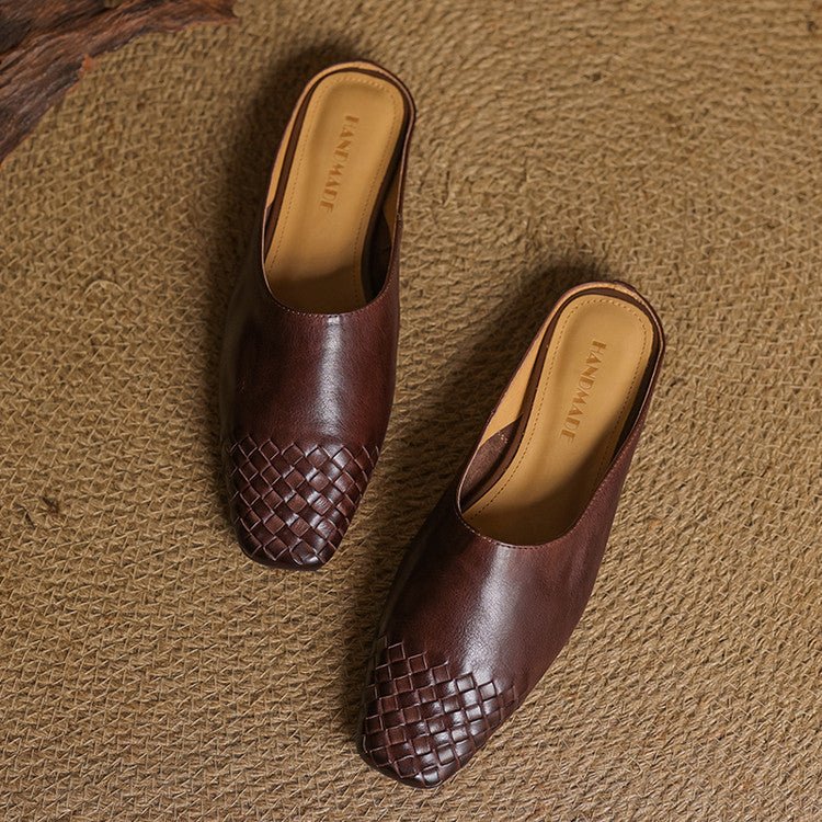 Viola Geniune Leather Mules - Rosalie and Grace