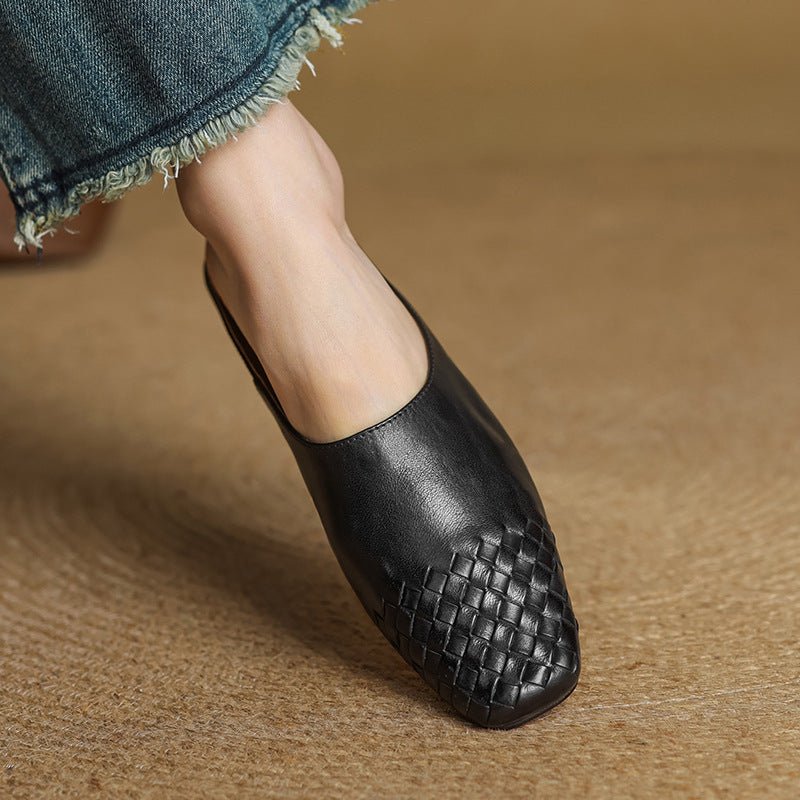 Viola Geniune Leather Mules - Rosalie and Grace