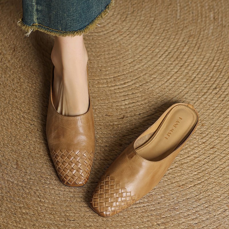 Viola Geniune Leather Mules - Rosalie and Grace