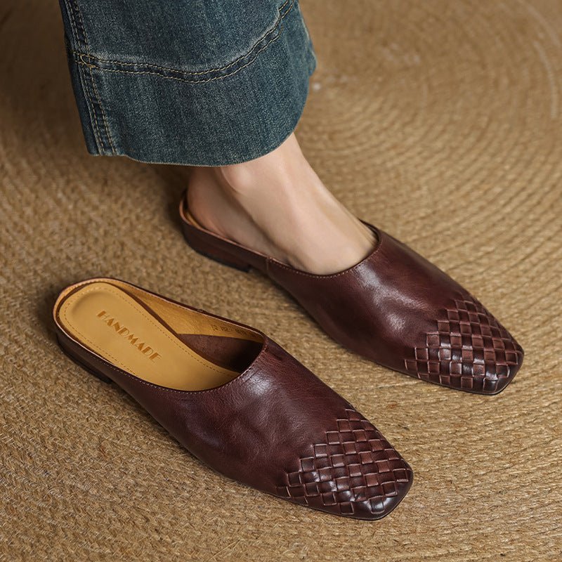 Viola Geniune Leather Mules - Rosalie and Grace