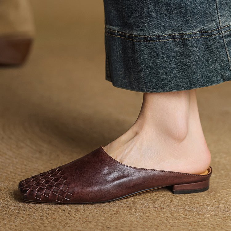 Viola Geniune Leather Mules - Rosalie and Grace