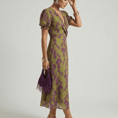 Virel™ | Relaxed Floral Midi Dress - Rosalie and Grace