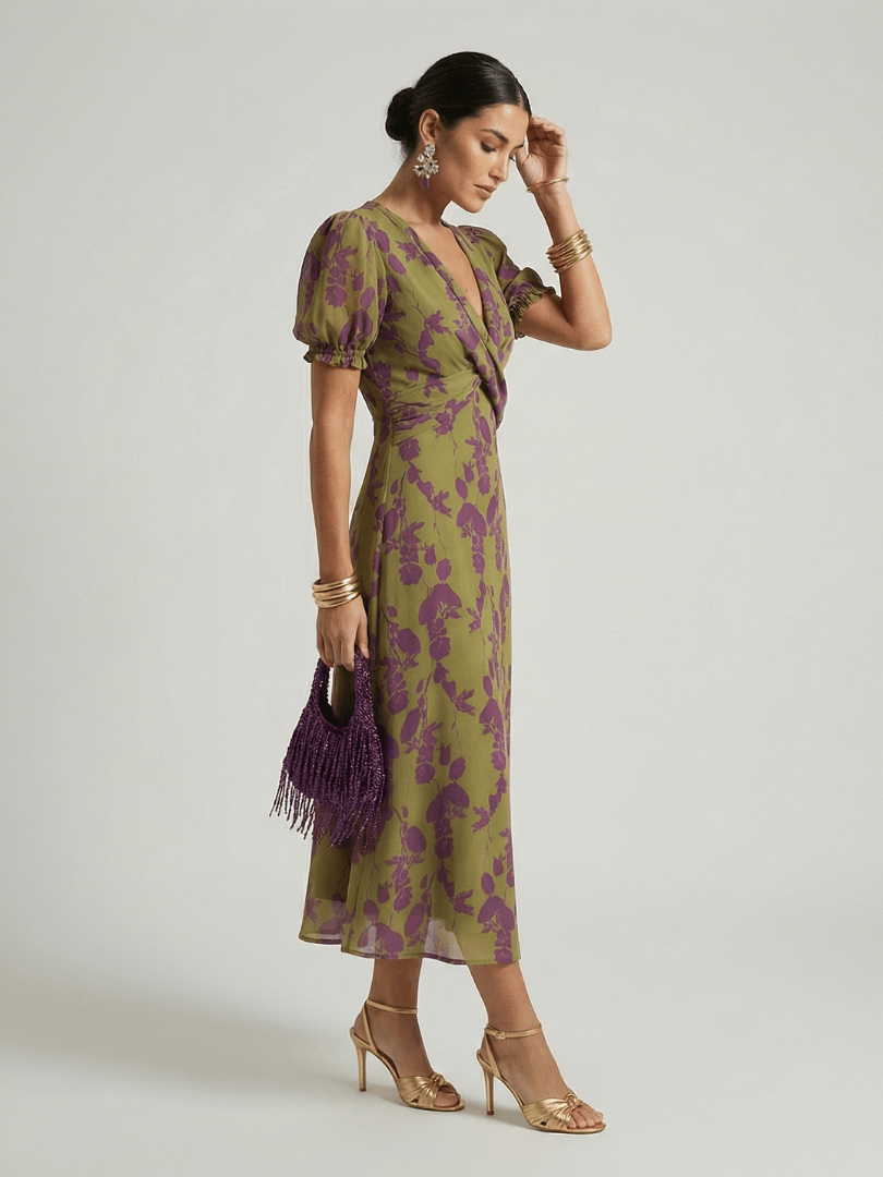 Virel™ | Relaxed Floral Midi Dress - Rosalie and Grace