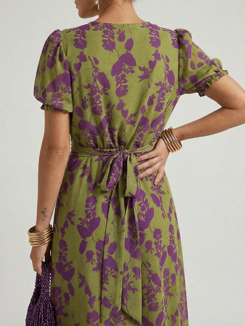 Virel™ | Relaxed Floral Midi Dress - Rosalie and Grace