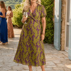 Virel™ | Relaxed Floral Midi Dress - Rosalie and Grace