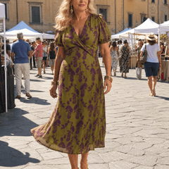 Virel™ | Relaxed Floral Midi Dress - Rosalie and Grace