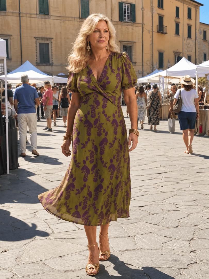 Virel™ | Relaxed Floral Midi Dress - Rosalie and Grace