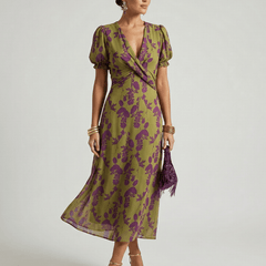 Virel™ | Relaxed Floral Midi Dress - Rosalie and Grace