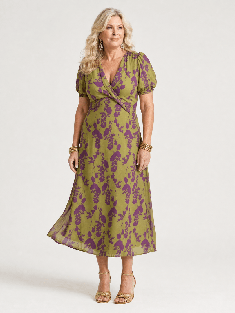 Virel™ | Relaxed Floral Midi Dress - Rosalie and Grace
