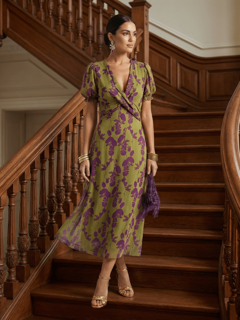 Virel™ | Relaxed Floral Midi Dress - Rosalie and Grace