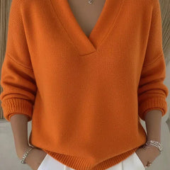 Vivelle™ | Relaxed V-Neck Sweater - Rosalie and Grace