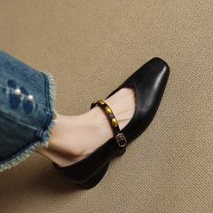 Zyra Leather Flats - Rosalie and Grace