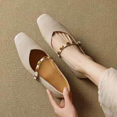 Zyra Leather Flats - Rosalie and Grace