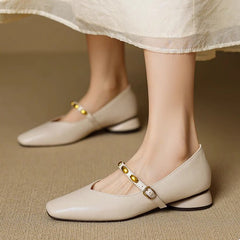Zyra Leather Flats - Rosalie and Grace