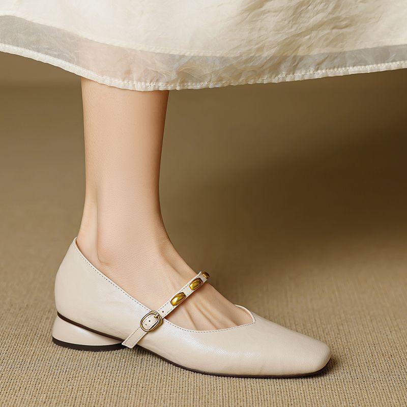 Zyra Leather Flats - Rosalie and Grace
